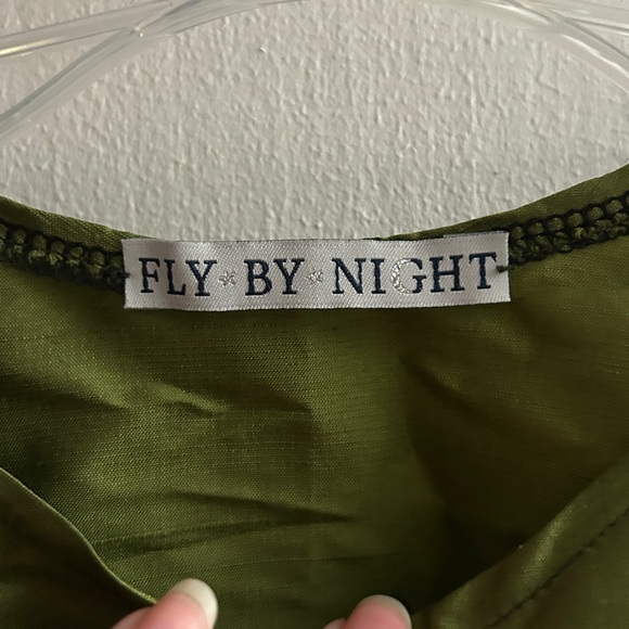 Green Ruffled Satin Collar - Picture 2 of 6